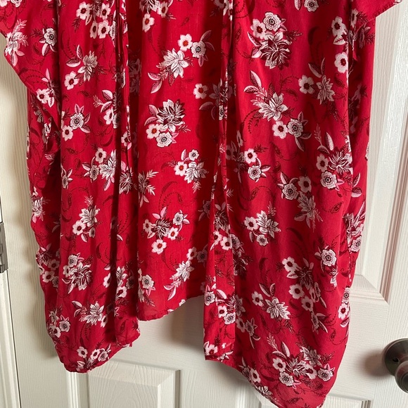 Loft Floral Red Kimono size xS/s - Picture 4 of 6